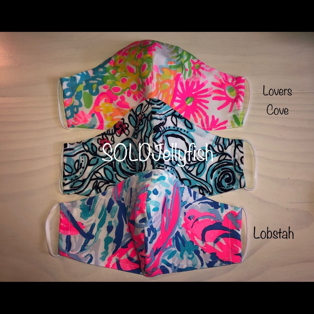 Lilly Pulitzer Inspired Masks 🎭 2 for $20